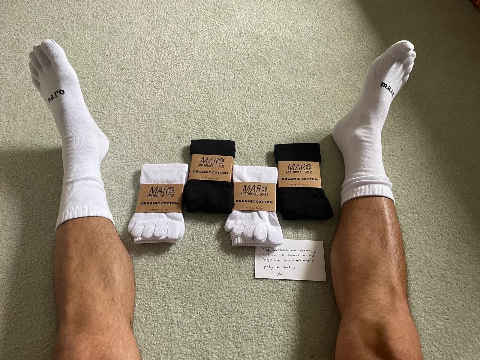 cotton toe socks